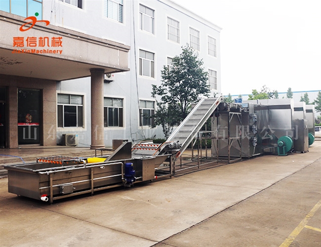 海帶（dài）切絲（sī）輸送清洗脫水烘幹流水（shuǐ）線