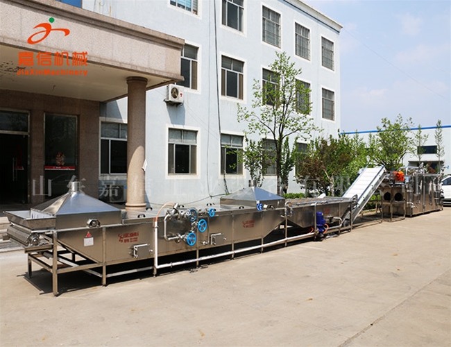 巴氏（shì）殺菌（jun1）冷卻瀝水風（fēng）幹流水線